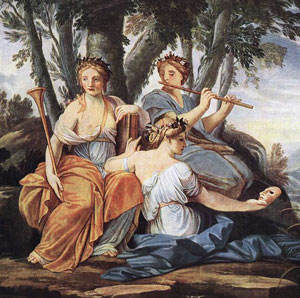 Les Muses Clio, Euterpe et Thalie