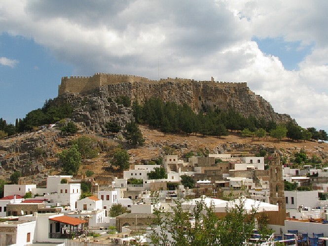 Village fortifié en Grèce
